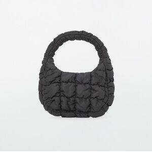 COS - Black Micro Quilted Handbag